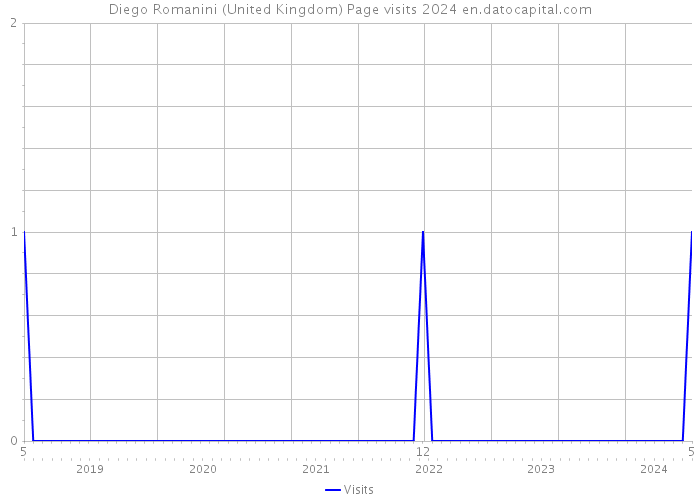 Diego Romanini (United Kingdom) Page visits 2024 