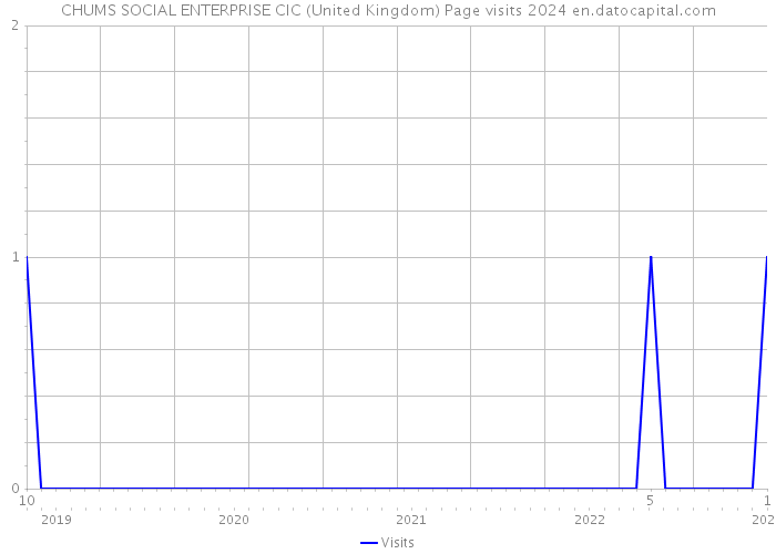 CHUMS SOCIAL ENTERPRISE CIC (United Kingdom) Page visits 2024 