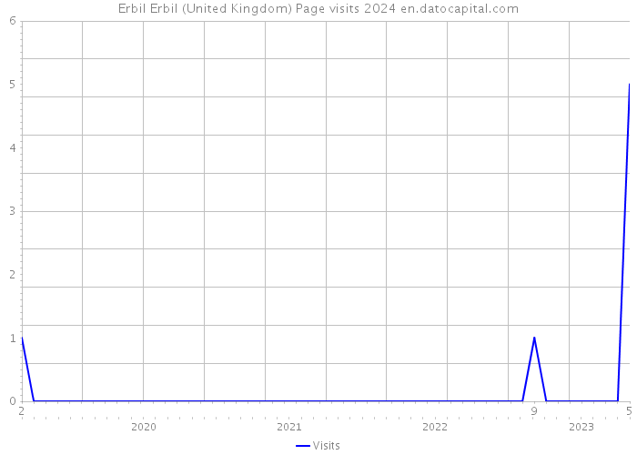 Erbil Erbil (United Kingdom) Page visits 2024 