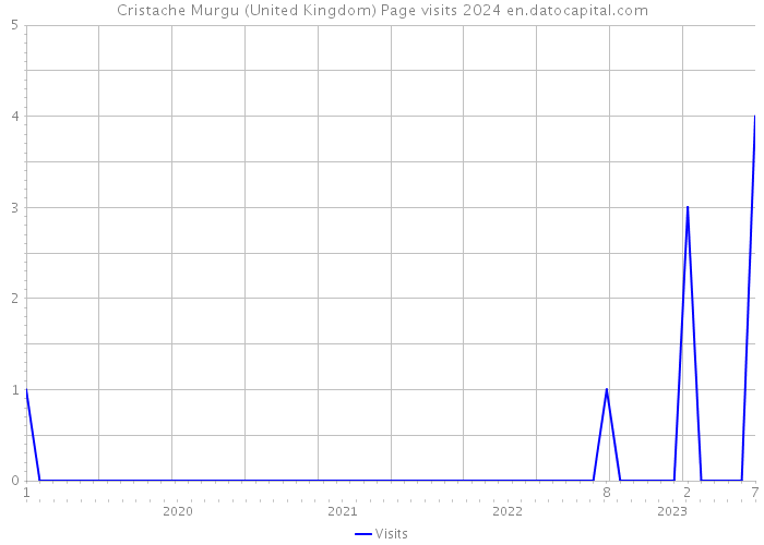 Cristache Murgu (United Kingdom) Page visits 2024 