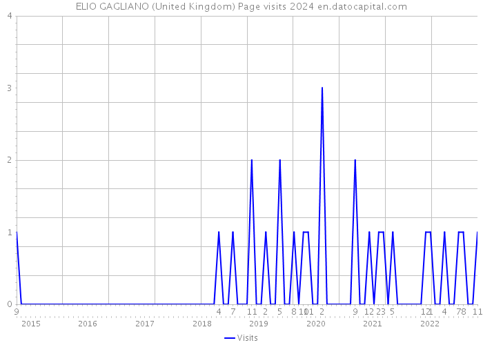 ELIO GAGLIANO (United Kingdom) Page visits 2024 