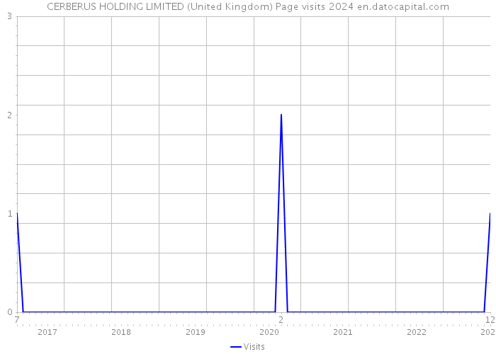 CERBERUS HOLDING LIMITED (United Kingdom) Page visits 2024 