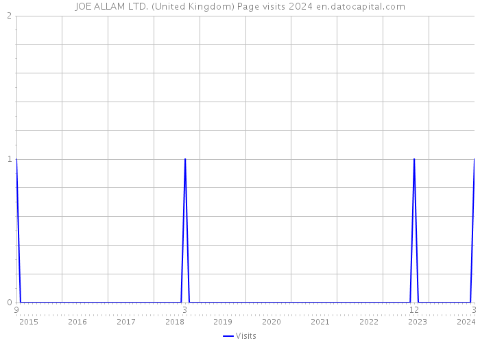 JOE ALLAM LTD. (United Kingdom) Page visits 2024 