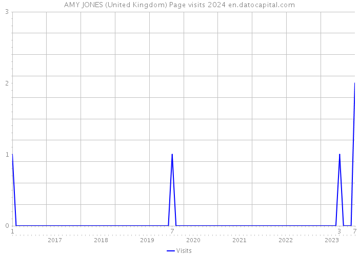 AMY JONES (United Kingdom) Page visits 2024 