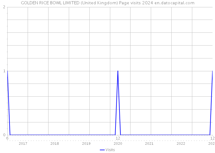 GOLDEN RICE BOWL LIMITED (United Kingdom) Page visits 2024 