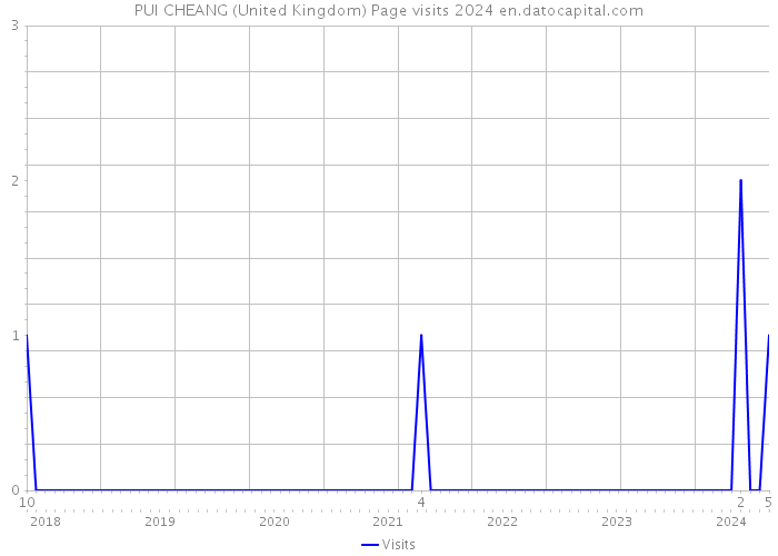 PUI CHEANG (United Kingdom) Page visits 2024 