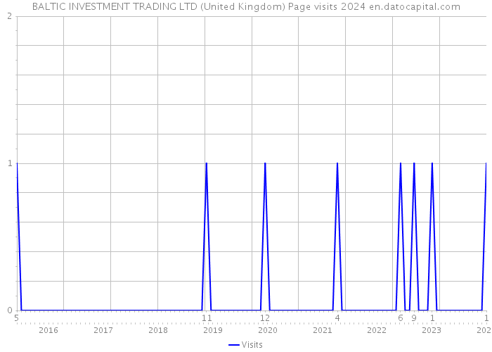 BALTIC INVESTMENT TRADING LTD (United Kingdom) Page visits 2024 