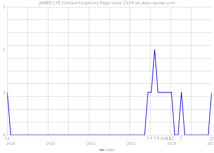 JAMES LYE (United Kingdom) Page visits 2024 