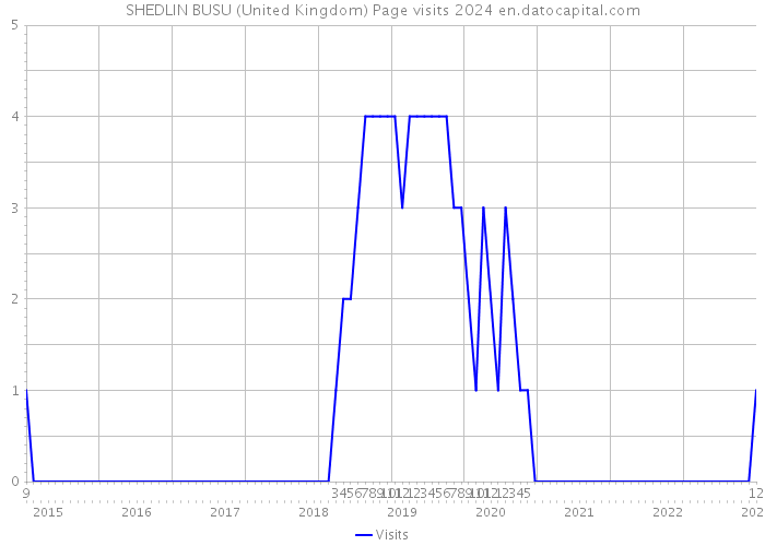 SHEDLIN BUSU (United Kingdom) Page visits 2024 