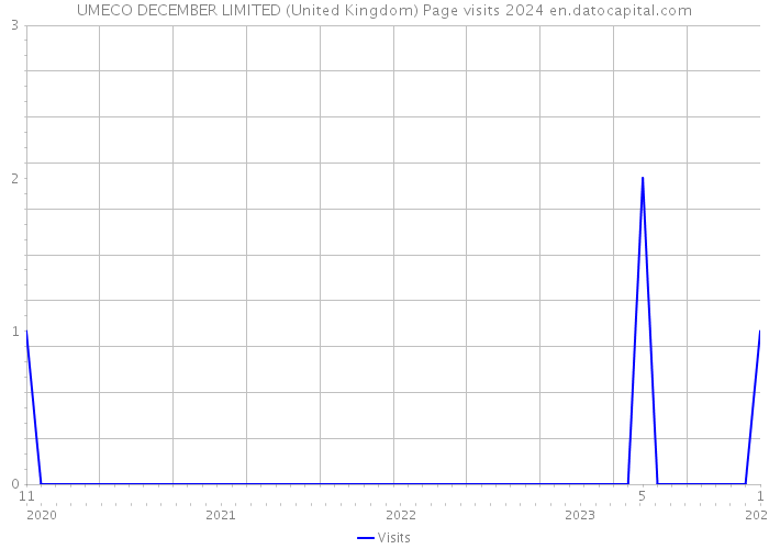 UMECO DECEMBER LIMITED (United Kingdom) Page visits 2024 