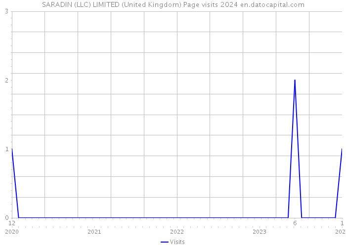 SARADIN (LLC) LIMITED (United Kingdom) Page visits 2024 