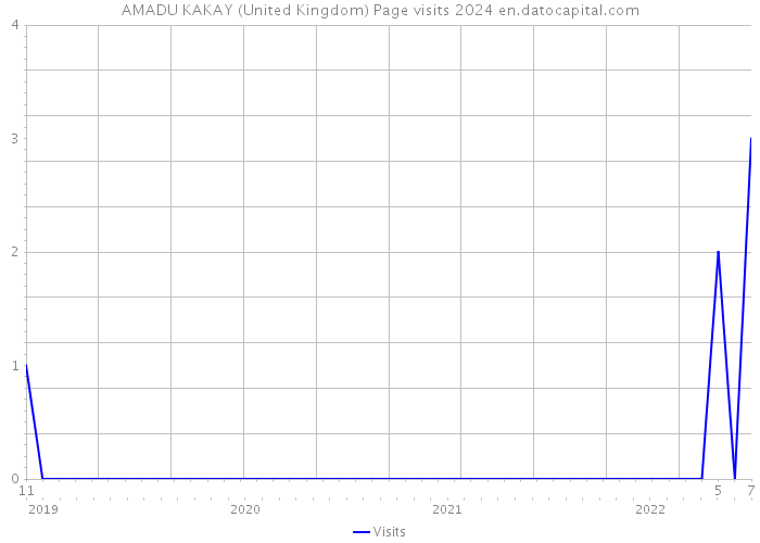 AMADU KAKAY (United Kingdom) Page visits 2024 