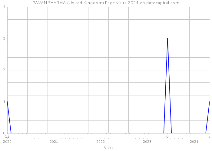 PAVAN SHARMA (United Kingdom) Page visits 2024 
