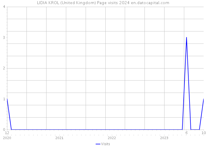 LIDIA KROL (United Kingdom) Page visits 2024 