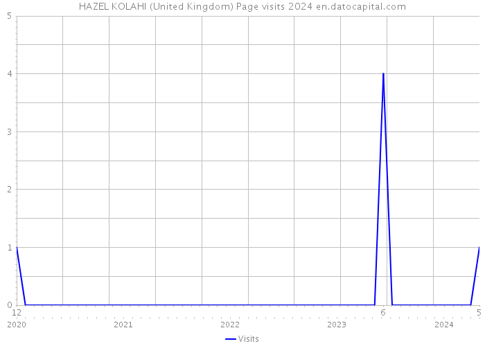 HAZEL KOLAHI (United Kingdom) Page visits 2024 