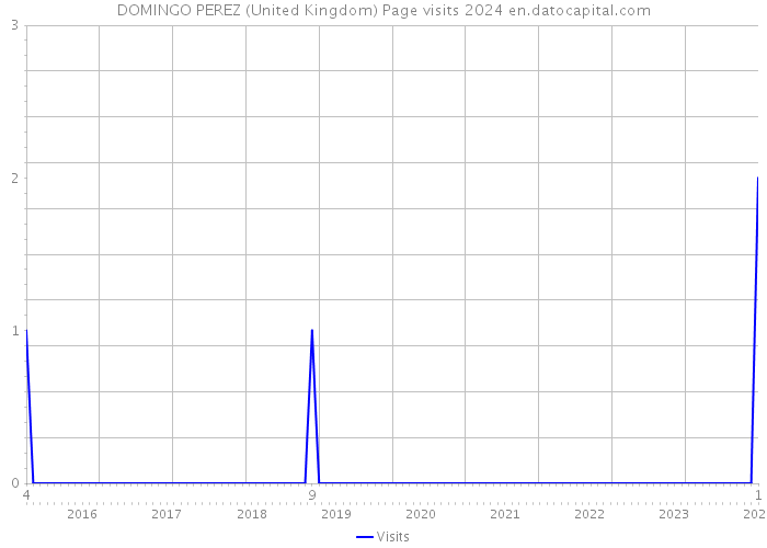 DOMINGO PEREZ (United Kingdom) Page visits 2024 