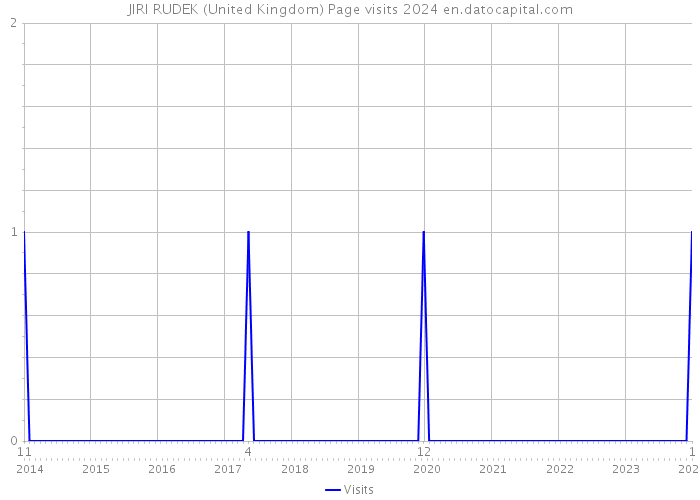 JIRI RUDEK (United Kingdom) Page visits 2024 