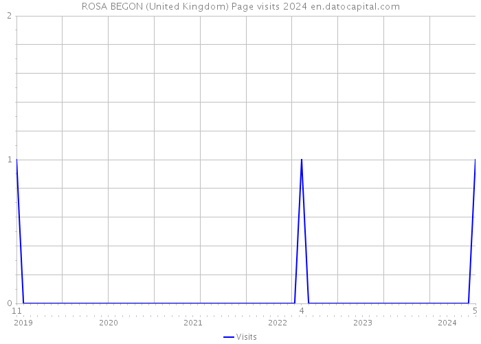ROSA BEGON (United Kingdom) Page visits 2024 