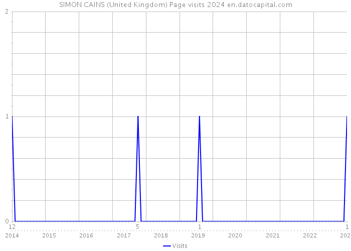 SIMON CAINS (United Kingdom) Page visits 2024 