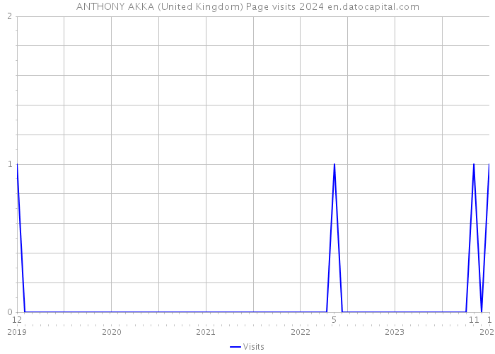 ANTHONY AKKA (United Kingdom) Page visits 2024 