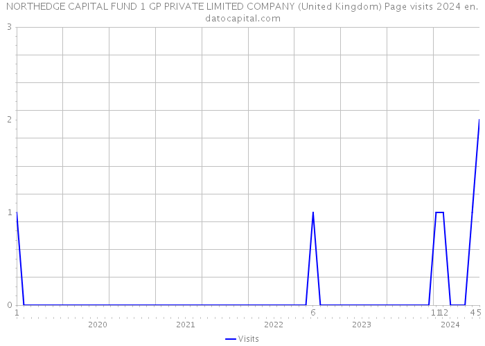 NORTHEDGE CAPITAL FUND 1 GP PRIVATE LIMITED COMPANY (United Kingdom) Page visits 2024 