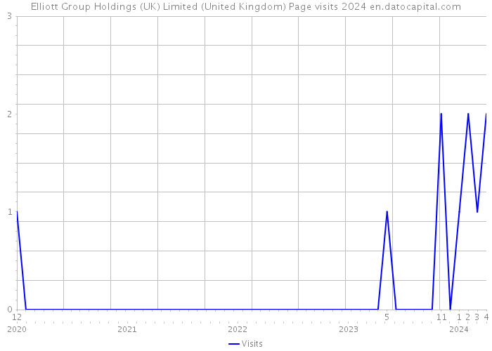 Elliott Group Holdings (UK) Limited (United Kingdom) Page visits 2024 