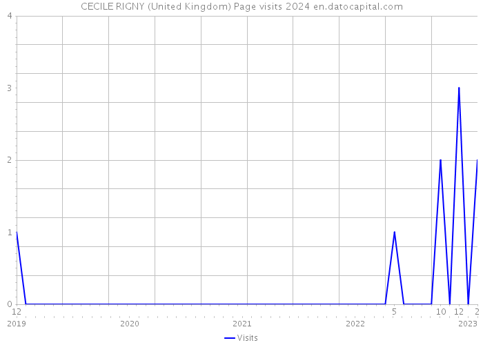 CECILE RIGNY (United Kingdom) Page visits 2024 