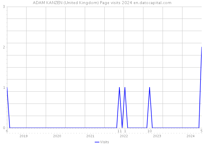 ADAM KANZEN (United Kingdom) Page visits 2024 