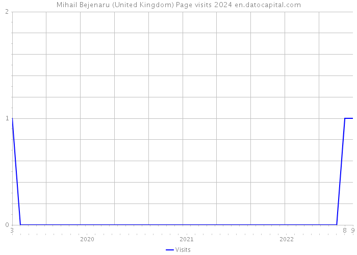 Mihail Bejenaru (United Kingdom) Page visits 2024 