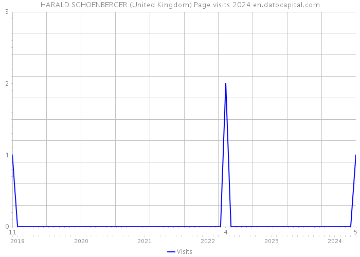 HARALD SCHOENBERGER (United Kingdom) Page visits 2024 