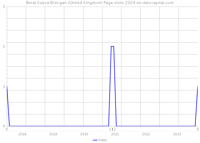 Berat Kubra Erdogan (United Kingdom) Page visits 2024 