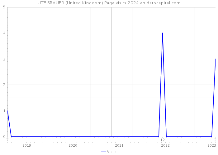 UTE BRAUER (United Kingdom) Page visits 2024 