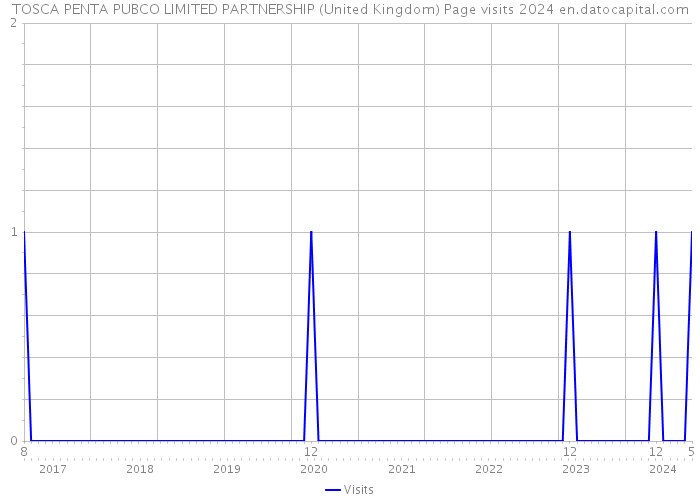 TOSCA PENTA PUBCO LIMITED PARTNERSHIP (United Kingdom) Page visits 2024 