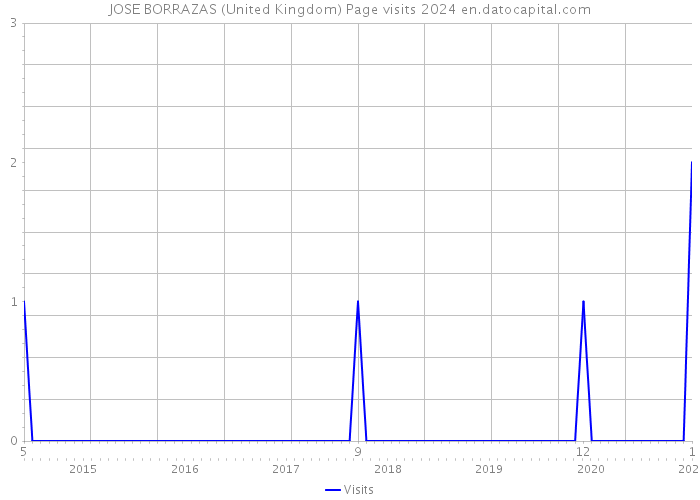 JOSE BORRAZAS (United Kingdom) Page visits 2024 