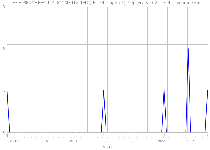 THE ESSENCE BEAUTY ROOMS LIMITED (United Kingdom) Page visits 2024 