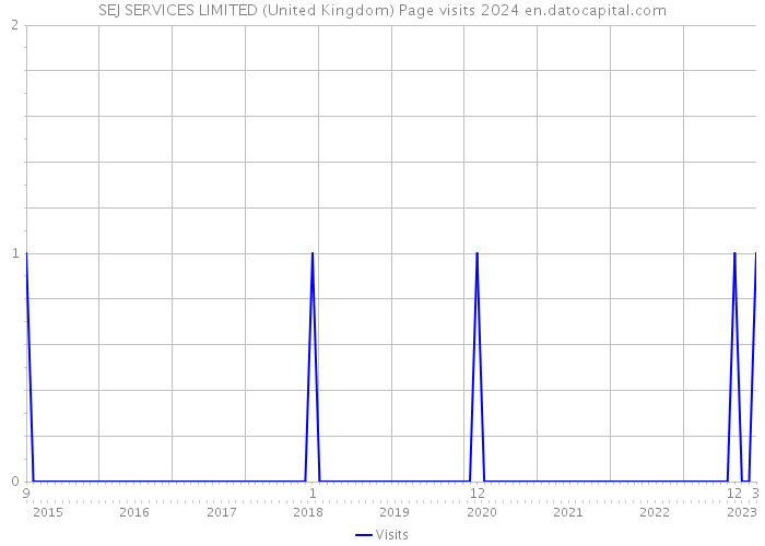 SEJ SERVICES LIMITED (United Kingdom) Page visits 2024 