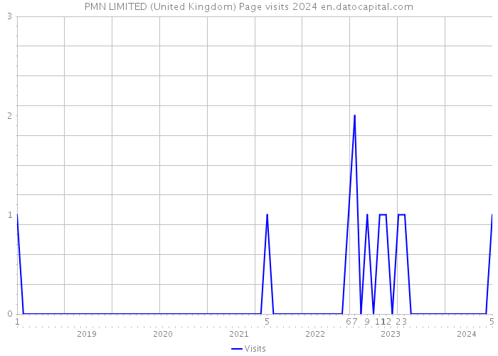 PMN LIMITED (United Kingdom) Page visits 2024 