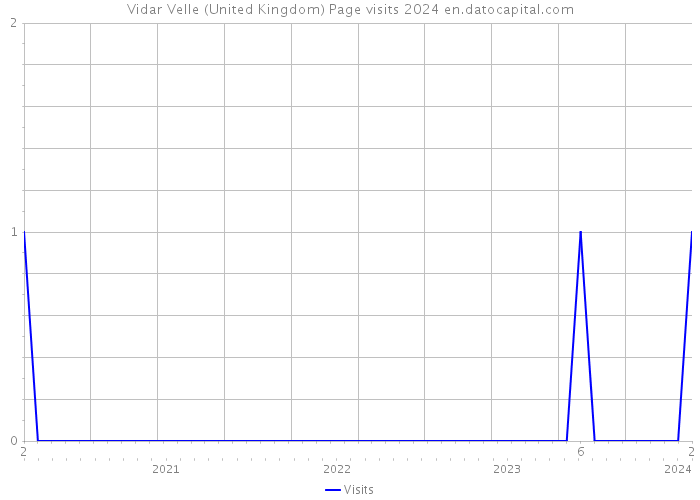 Vidar Velle (United Kingdom) Page visits 2024 