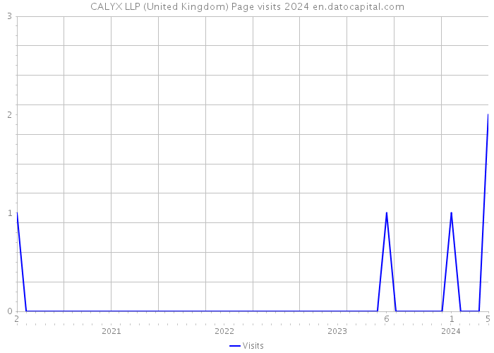 CALYX LLP (United Kingdom) Page visits 2024 