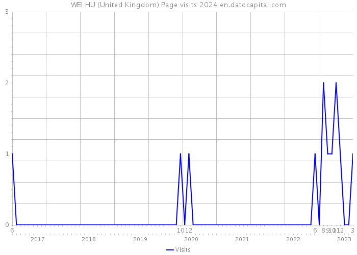 WEI HU (United Kingdom) Page visits 2024 
