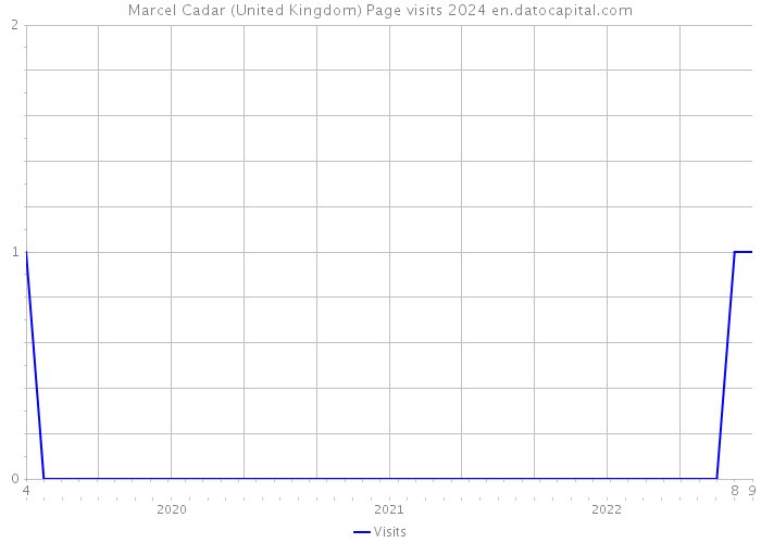 Marcel Cadar (United Kingdom) Page visits 2024 