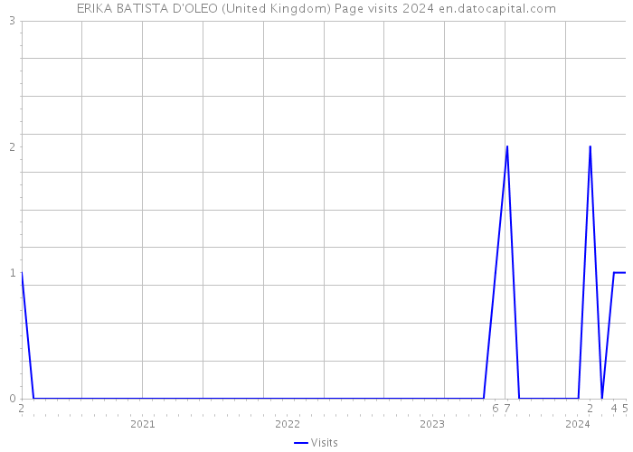 ERIKA BATISTA D'OLEO (United Kingdom) Page visits 2024 