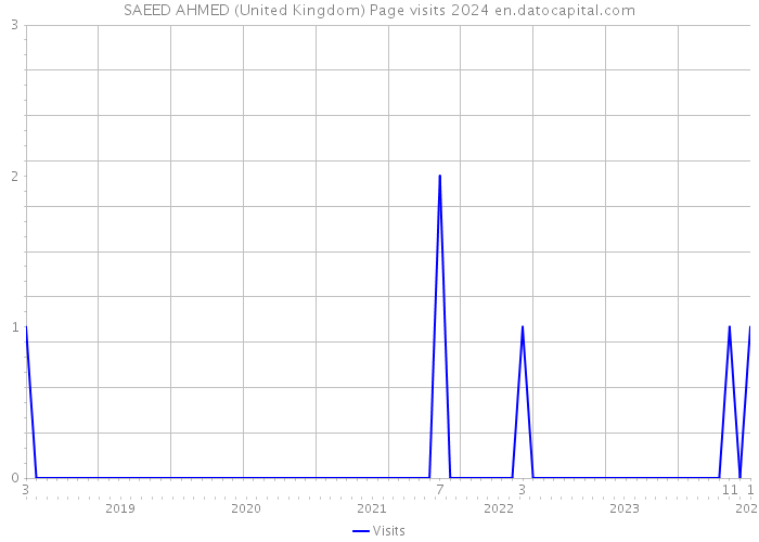 SAEED AHMED (United Kingdom) Page visits 2024 
