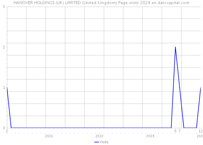 HANOVER HOLDINGS (UK) LIMITED (United Kingdom) Page visits 2024 