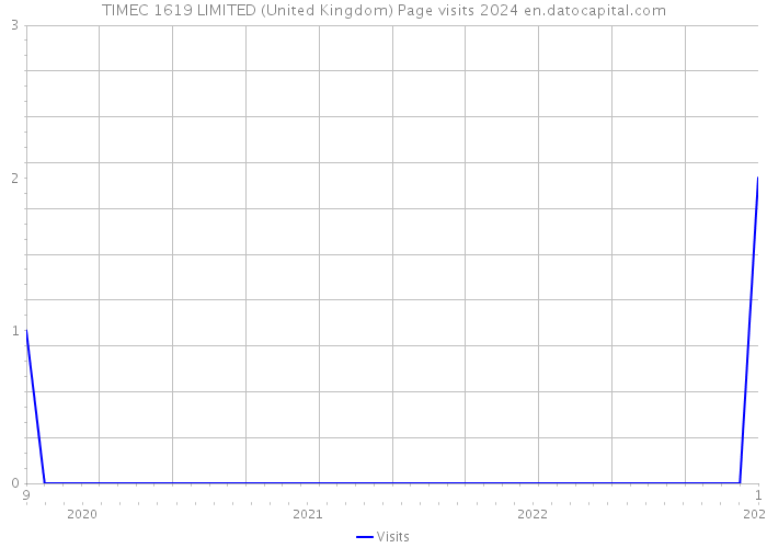 TIMEC 1619 LIMITED (United Kingdom) Page visits 2024 