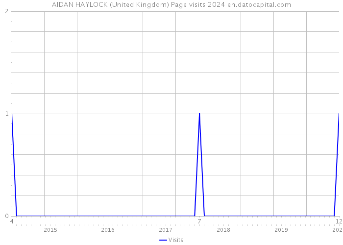 AIDAN HAYLOCK (United Kingdom) Page visits 2024 
