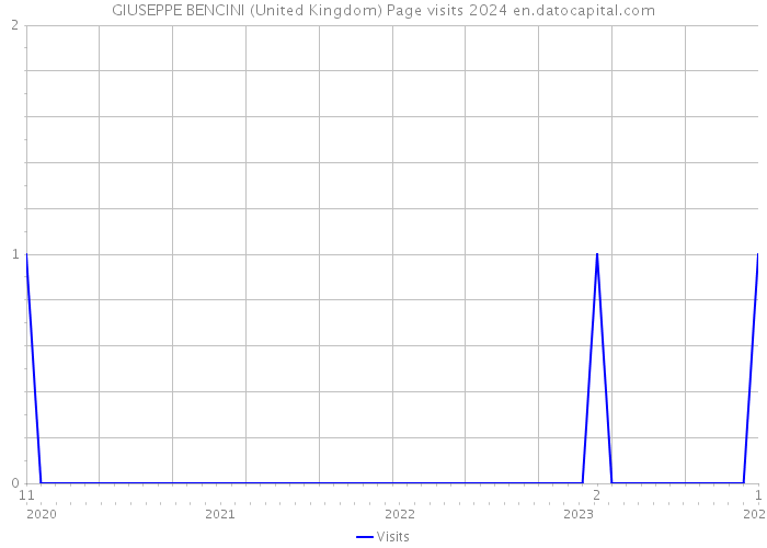 GIUSEPPE BENCINI (United Kingdom) Page visits 2024 