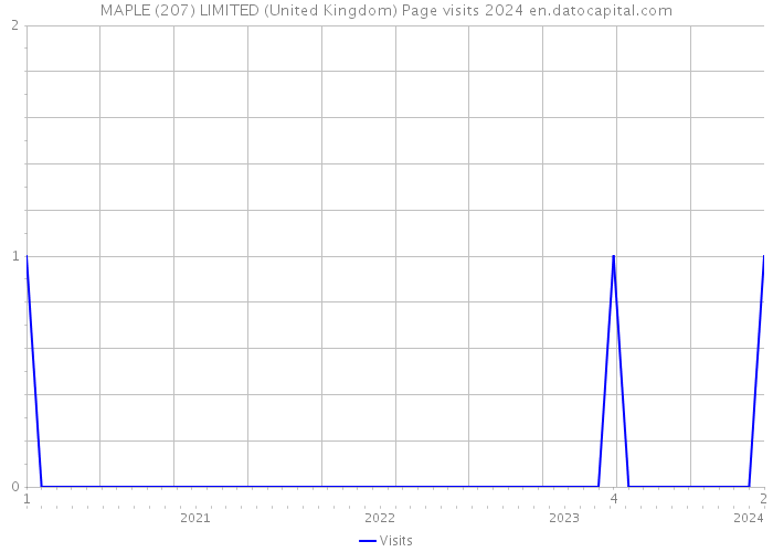 MAPLE (207) LIMITED (United Kingdom) Page visits 2024 