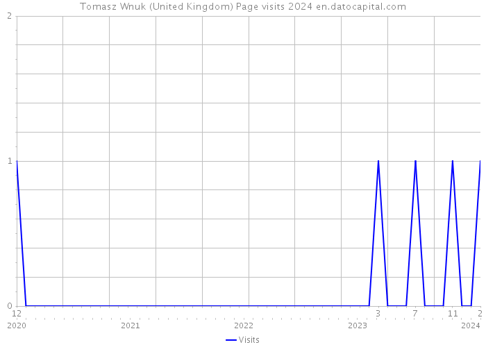 Tomasz Wnuk (United Kingdom) Page visits 2024 