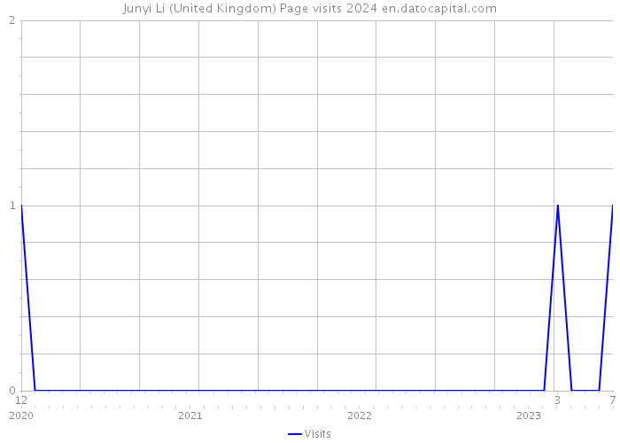 Junyi Li (United Kingdom) Page visits 2024 
